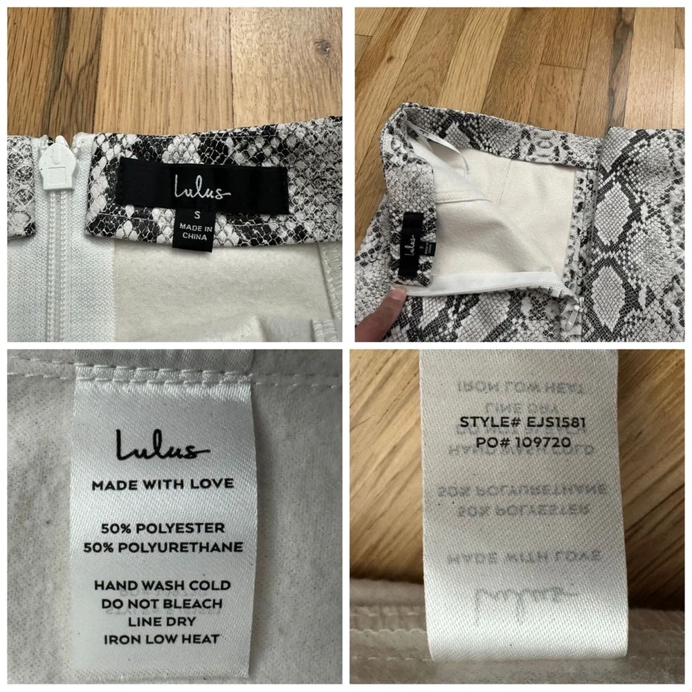 Lulus Venture Out Beige Snake Print Vegan Leather Mini Skirt - Picture 13 of 14